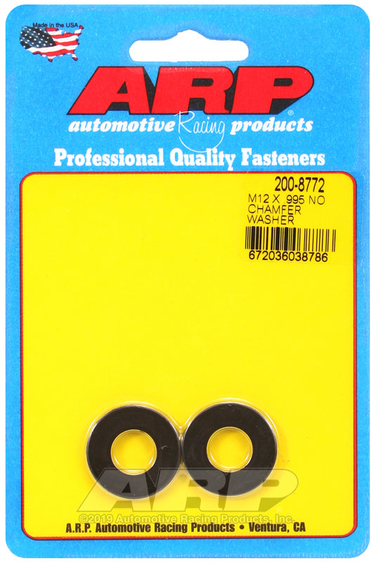 ARP M12 ID 0.995 OD Black Washers (2 pack)