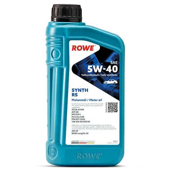 ROWE Hightec SYNTH RS SAE 5W-40 Motor Oil - 20001