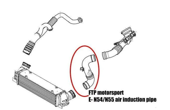 FTP Motorsport Air Induction Pipe - BMW / E8X / E9X / N54 / N55 | SG71414