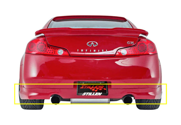 STILLEN REAR VALANCE 03-07 G35 COUPE (EXC SPORT PACKAGE)