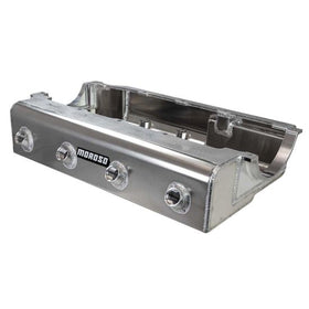 OIL PAN, BBC MARK IV, MARINE, DRY SUMP, 4 PICK UP, ALUM., 5 INCH, W PUMP NOTCH