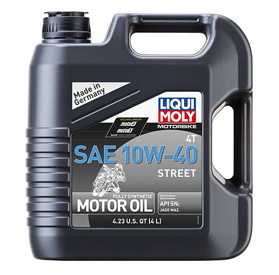 LIQUI MOLY 4L Motorbike 4T SAE 10W40 Street (Comes in Case of 4 Units)