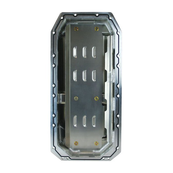 Moroso AJPE TFX 96/TFX 2000/TFX 2002 Funny Car Wet Sump 4.25in-6.25in Aluminum Oil Pan