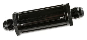 Mr. Gasket -8 AN Fuel Filter 30 Micron - Black