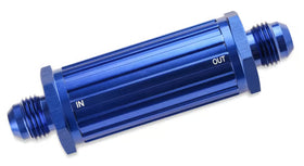Mr. Gasket -6 AN Male Fuel Filter 30 Micron - Blue