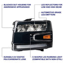 Form Lighting 2007-2013 Chevrolet Silverado LED Reflector Headlights (Pair)-6