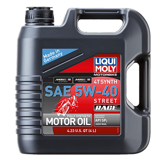 Motorbike 4T Synth 5W-40 Street Race 4L (CASE OF 4) LM20076
