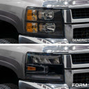 Form Lighting 2007-2013 Chevrolet Silverado LED Reflector Headlights (Pair)-4