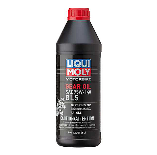 LIQUI MOLY 1L Motorbike Gear Oil (GL5) SAE 75W140 (Comes in Case of 6 Units)