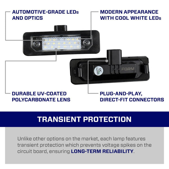 Form Lighting 2010 Mustang LED License Plate Lights (Pair)