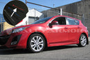 Rally Armor 10-13 Mazda3/Speed3 (Hatch/Sedan) Black UR Mud Flap w/Red Logo-2