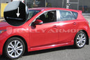 Rally Armor 10-13 Mazda3/Speed3 (Hatch/Sedan) Black UR Mud Flap w/White Logo-2