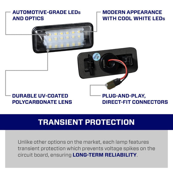 Form Lighting 2010 Subaru BRZ LED License Plate Lights (Pair)