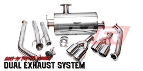 Weapon R 11-17 Toyota Sienna 3.5L Axle Back Exhaust w/Straight Cut Tips