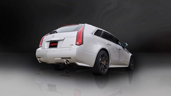 Corsa 2011-2014 Cadillac CTS Wagon V 6.2L V8 Black Sport Axle-Back Exhaust
