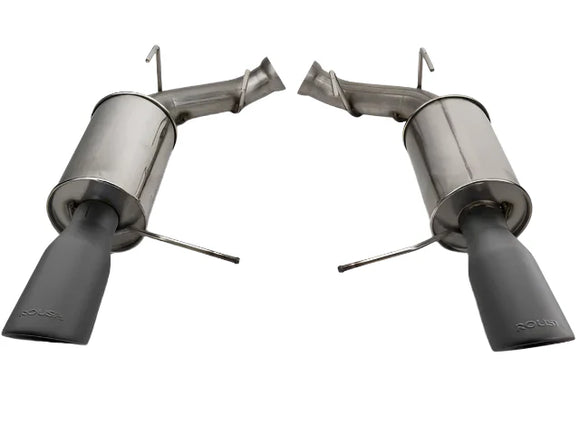 Roush 11-14 Mustang V6 Black Tip Axle Back Exhaust