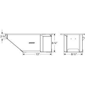 OIL PAN, GM LS, DART LS NEXT GEN 3, WET SUMP, ALUMINUM, 8.25 DEEP - 0