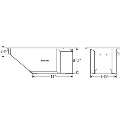OIL PAN, GM LS, DART LS NEXT GEN 3, WET SUMP, ALUMINUM, 8.25 DEEP - 0