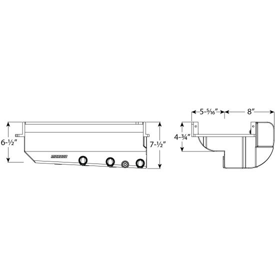OIL PAN, DART LS NEXT/NEXT 2 NON-SKIRTED, DRY SUMP, 3 P/U, ALUMINUM