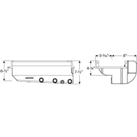 OIL PAN, DART LS NEXT/NEXT 2 NON-SKIRTED, DRY SUMP, 3 P/U, ALUMINUM - 0