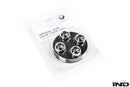 BMW M Logo Valve Stem Cap Set - Silver-1