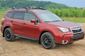 Rally Armor 14-18 Subaru Forester Black Mud Flap w/ Grey Logo - 0