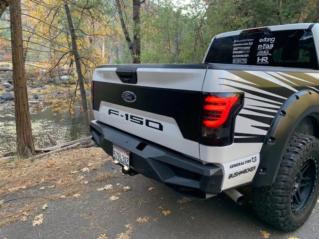 AlphaRex 15-17 Ford F-150 (Excl Models w/Blind Spot Sensor) PRO-Series LED Tail Lights Jet Black