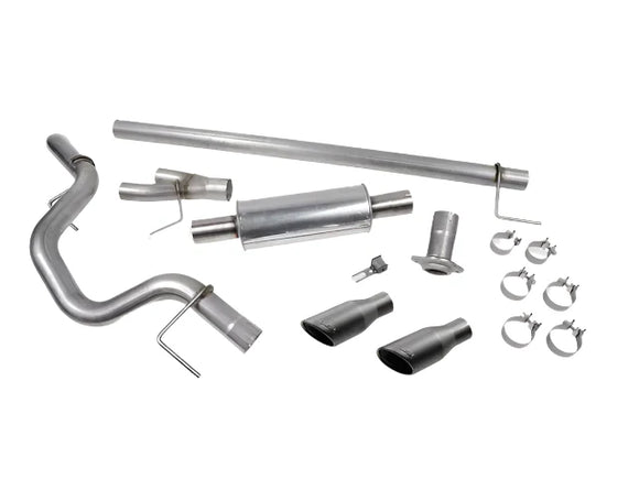 Roush 15-20 F-150 5.0L/3.5L/2.7L Black Tip Cat Back Exhaust