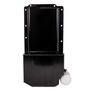 OIL PAN,GM LS, EARLY F-BODY, REAR SUMP, ROAD RACE, SPIN-ON OIL FILTER ADAPTER, DRAIN BACK FITTINGS, BLACK PC-2