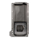 OIL PAN,GM LS, EARLY F-BODY, REAR SUMP, ROAD RACE, SPIN-ON OIL FILTER ADAPTER, DRAIN BACK FITTINGS, BLACK PC-1