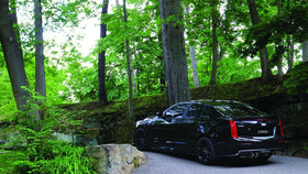 Corsa 2016-2019 Cadillac ATS-V 3.6T 4in Black Sport Axle-Back Exhaust - 0