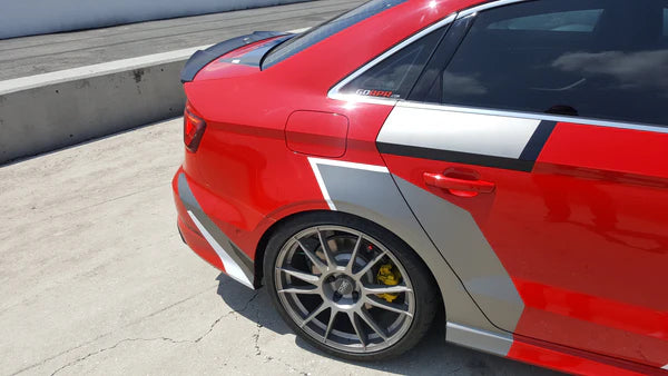 Velt Sport Carbon Fiber Spoiler (V1) - Audi 8V / 8V.5 / A3 (S-Line) / S3 / RS3 | VELT-TSPL-CF-V1-8V