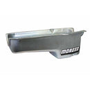 Moroso 80-85 Chevrolet Small Block (w/Pssngr Side Dipstick) Wet Sump 5qt 7.5in Steel Oil Pan - Black-1
