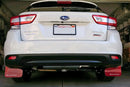 Rally Armor 17-23 Subaru Impreza 4D/5D Red UR Mud Flap w/White Logo-2