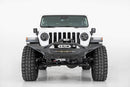 Addictive Desert Designs 2020 Jeep Gladiator JT Stealth Fighter Front Bump w/ Top Hoop & Winch Mount-2
