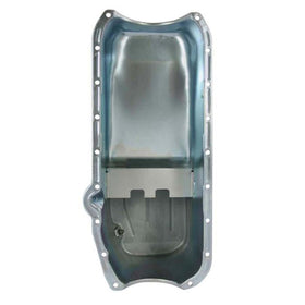 Moroso Pre-80 Chevrolet Small Block (w/Driver Side Dipstick) Wet Sump 6qt 8.25in Steel Oil Pan - Blk - 0