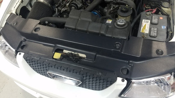 JLT 99-04 Ford Mustang Black Textured Radiator Support Cover