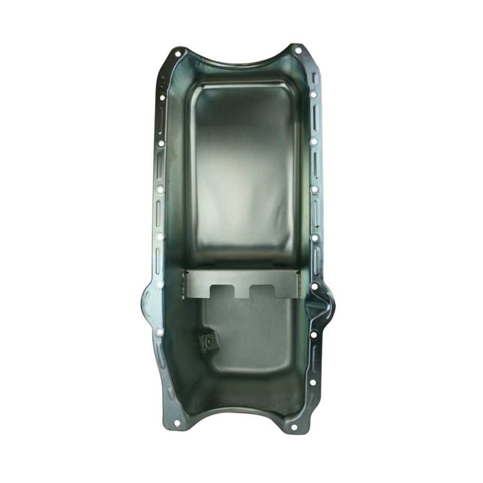 Moroso 1986+ Chevrolet SBC (w/Passenger Side Dipstick) Wet Sump 6qt 8.25in Steel Oil Pan - Black - 0