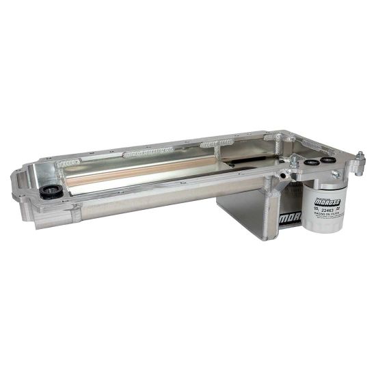 OIL PAN, GM LT, GEN V, SWAP, HIGH CLEARANCE, ALUMINUM, SPIN-ON FILTER ADAPTER