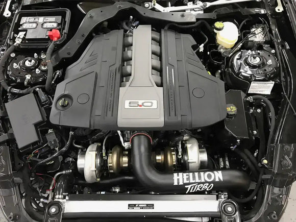 Hellion 2018-2023 Ford Mustang GT and 2019 Bullitt Eliminator Top Mount Twin Turbo System