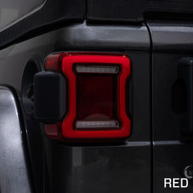 Form Lighting 2018-2023 Jeep Wrangler LED Tail Lights Red (Pair) - 0