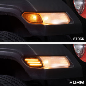 Form Lighting 2018 Wrangler JL LED Sidemarkers Clear (Pair) - 0