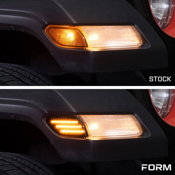 Form Lighting 2018 Wrangler JL LED Sidemarkers Smoked (Pair)