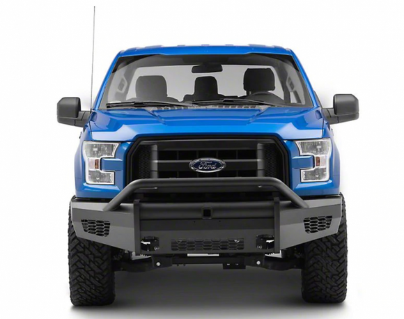 Road Armor 15-17 Ford F-150 Vaquero Front Bumper w/Pre-Runner Guard 2in Receiver - Tex Blk