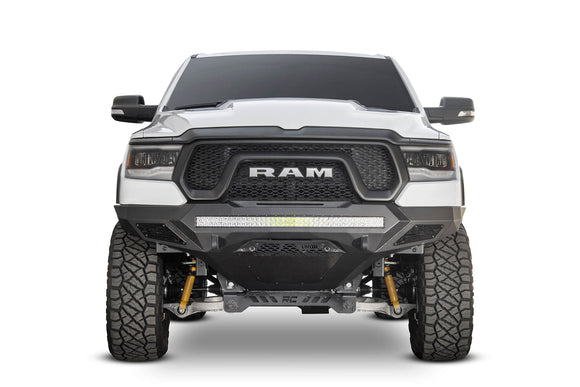 Addictive Desert Designs 2019 Ram Rebel 1500 Stealth Fighter Fr Bumper w/Parking Sensor Cutouts
