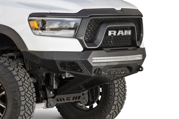 Addictive Desert Designs 2019 Ram Rebel 1500 Stealth Fighter Fr Bumper w/Parking Sensor Cutouts