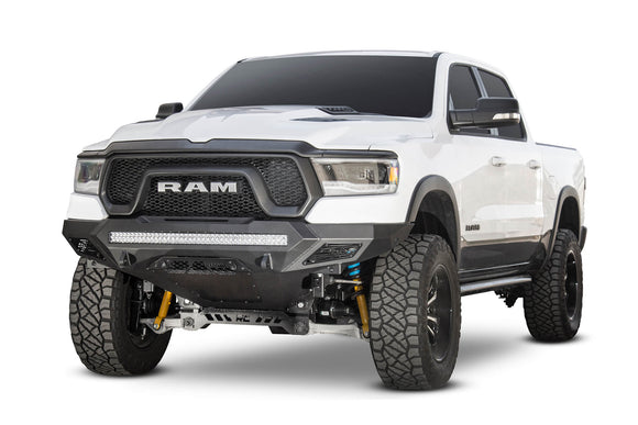 Addictive Desert Designs 2019 Ram Rebel 1500 Stealth Fighter Fr Bumper w/Parking Sensor Cutouts