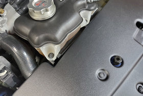 JLT 07-09 Ford Mustang GT500 Black Textured Full Length Radiator Support Cover - 0