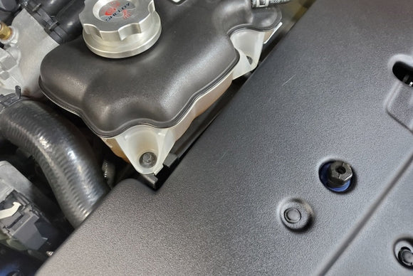 JLT 07-09 Ford Mustang GT500 Black Textured Full Length Radiator Support Cover