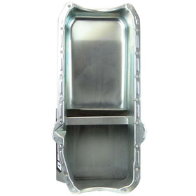 Moroso Pre-80 Chevrolet SBC (w/Driver Side Dipstick) Wet Sump 7qt 8.25in Steel Oil Pan - Black - 0